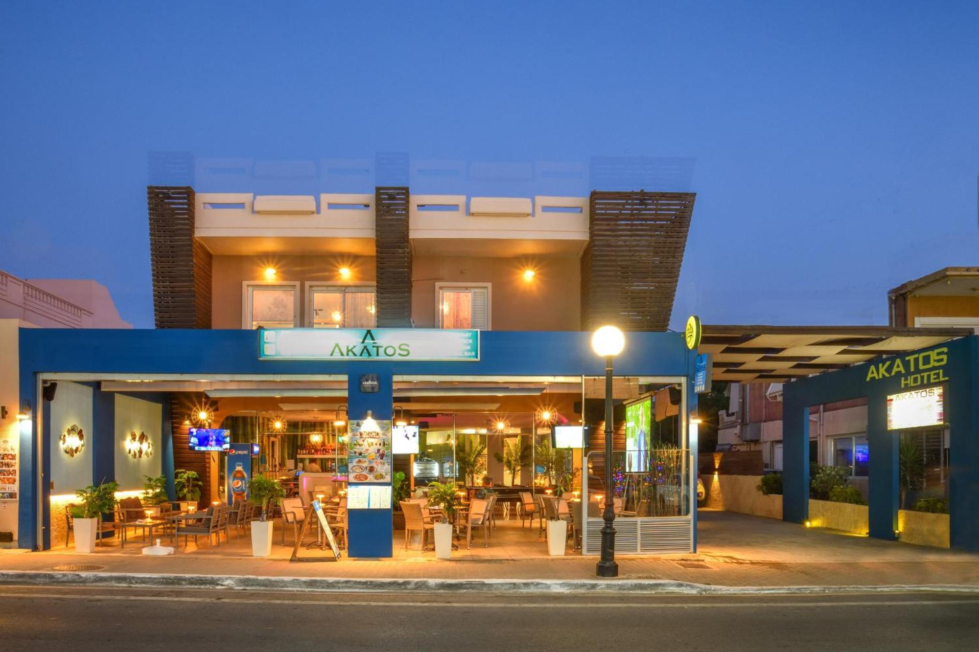 Akatos Hotel Agia Marina Dış mekan fotoğraf